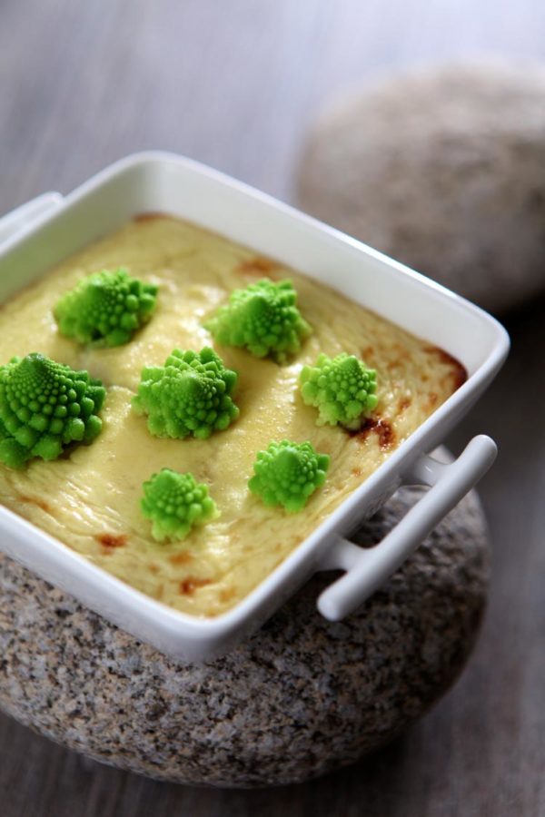 Gratin bicolore chou-fleur et romanesco - Grandeur Nature