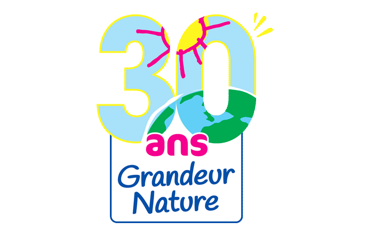 Logo anniversaire grandeur Nature a 30 ans