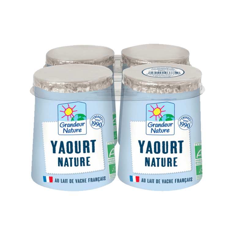 Yaourt Nature En Lait Entier X G Grandeur Nature La Bio De Vos