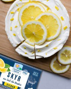 recette cheesecake au skyr citron Grandeur Nature, le cheesecake revisité façon islandaise