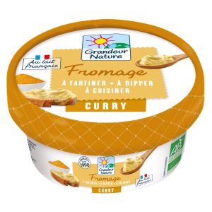 Fromage à tartiner Curry bio Grandeur Nature