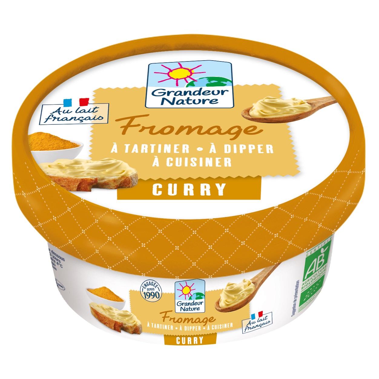 Fromage à tartiner Curry bio Grandeur Nature