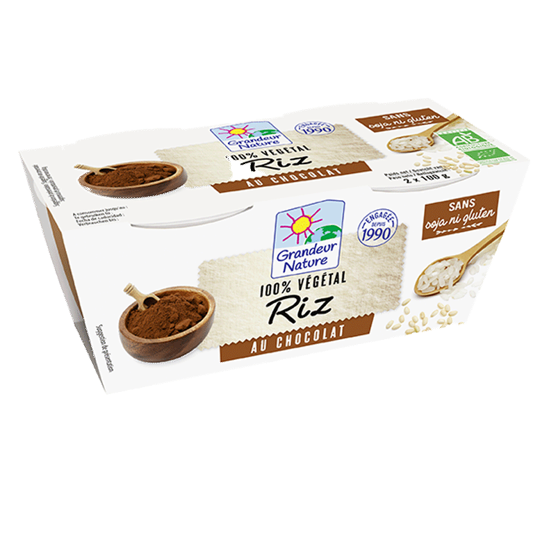 Dessert Vegetal Riz Chocolat Grandeur Nature