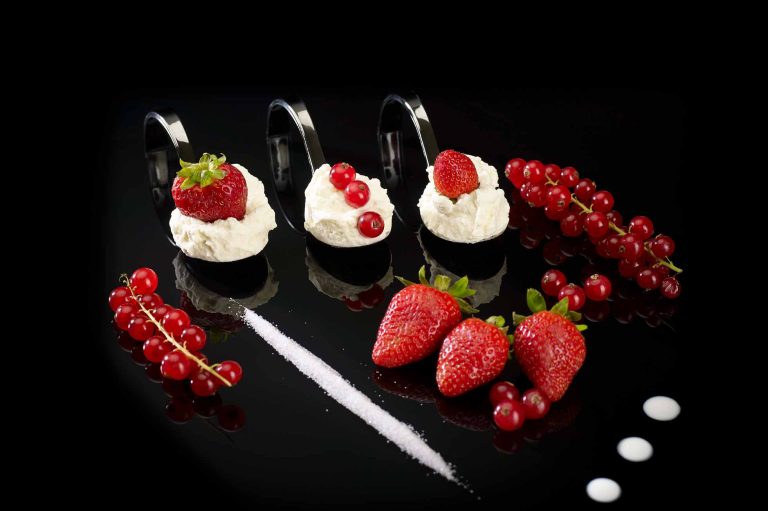 Présentation amuses bouches crème fraîche