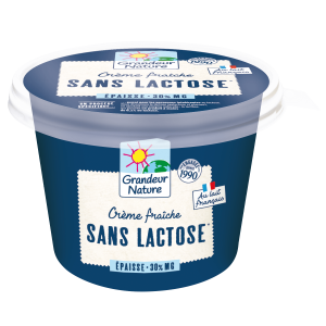 Crème fraiche épaisse sans lactose bio Grandeur nature