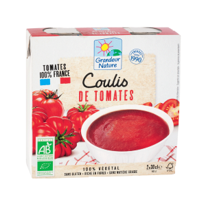 Coulis de tomates 30 cl, origine france bio Grandeur Nature
