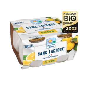 Dessert délactosé citron bio Grandeur Nature