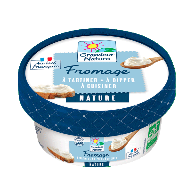 Fromage à tartiner nature bio Grandeur Nature