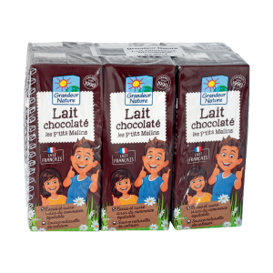 Briquettes de lait chocolaté bio Grandeur Nature