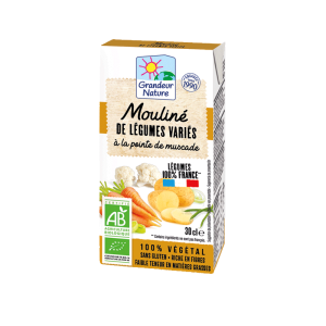 Mouliné de légumes variés bio Grandeur Nature au format 30 cl