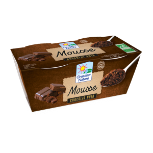 Mousses au chocolat bio Grandeur Nature 42 % de cacao