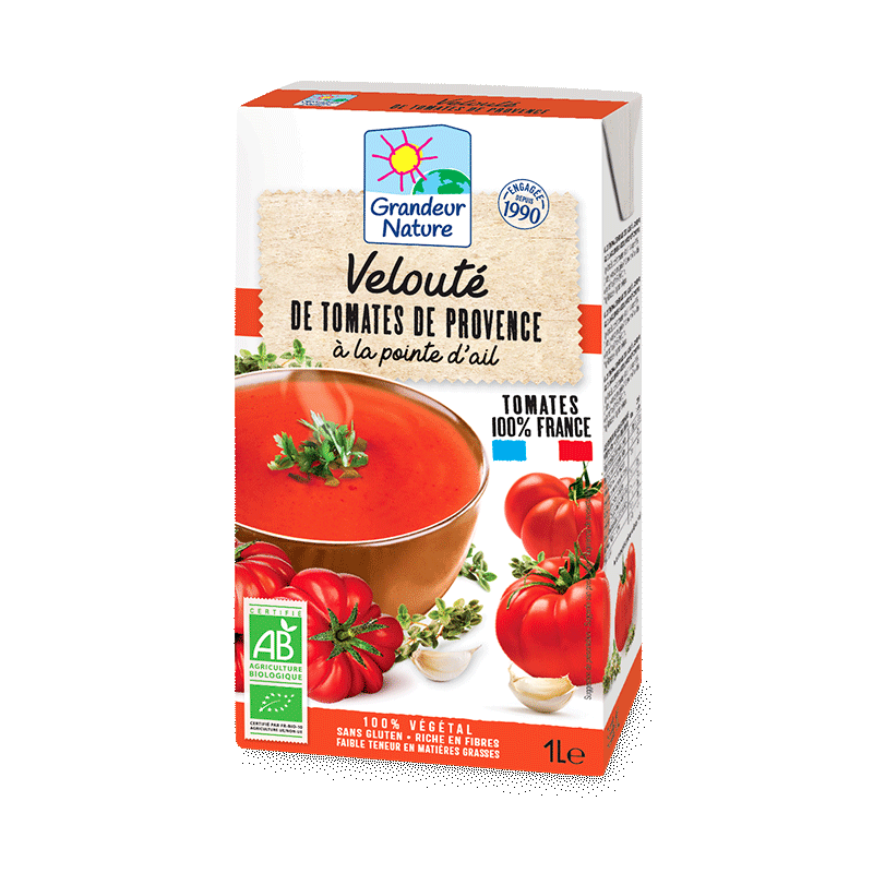 Velouté tomates provence & légumes bio Grandeur Nature