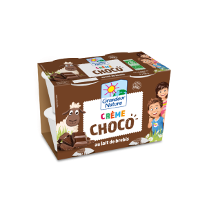 Crème chocolat au lait de brebis BIO Grandeur Nature