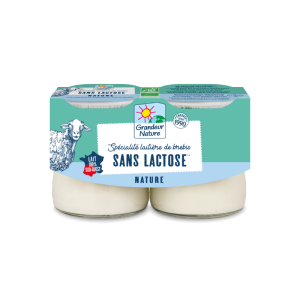 Dessert délactosé au lait de brebis nature BIO