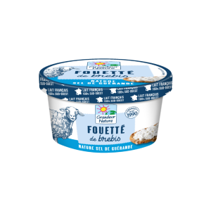 Fouetté au lait de brebis nature au sel de Guérande Bio